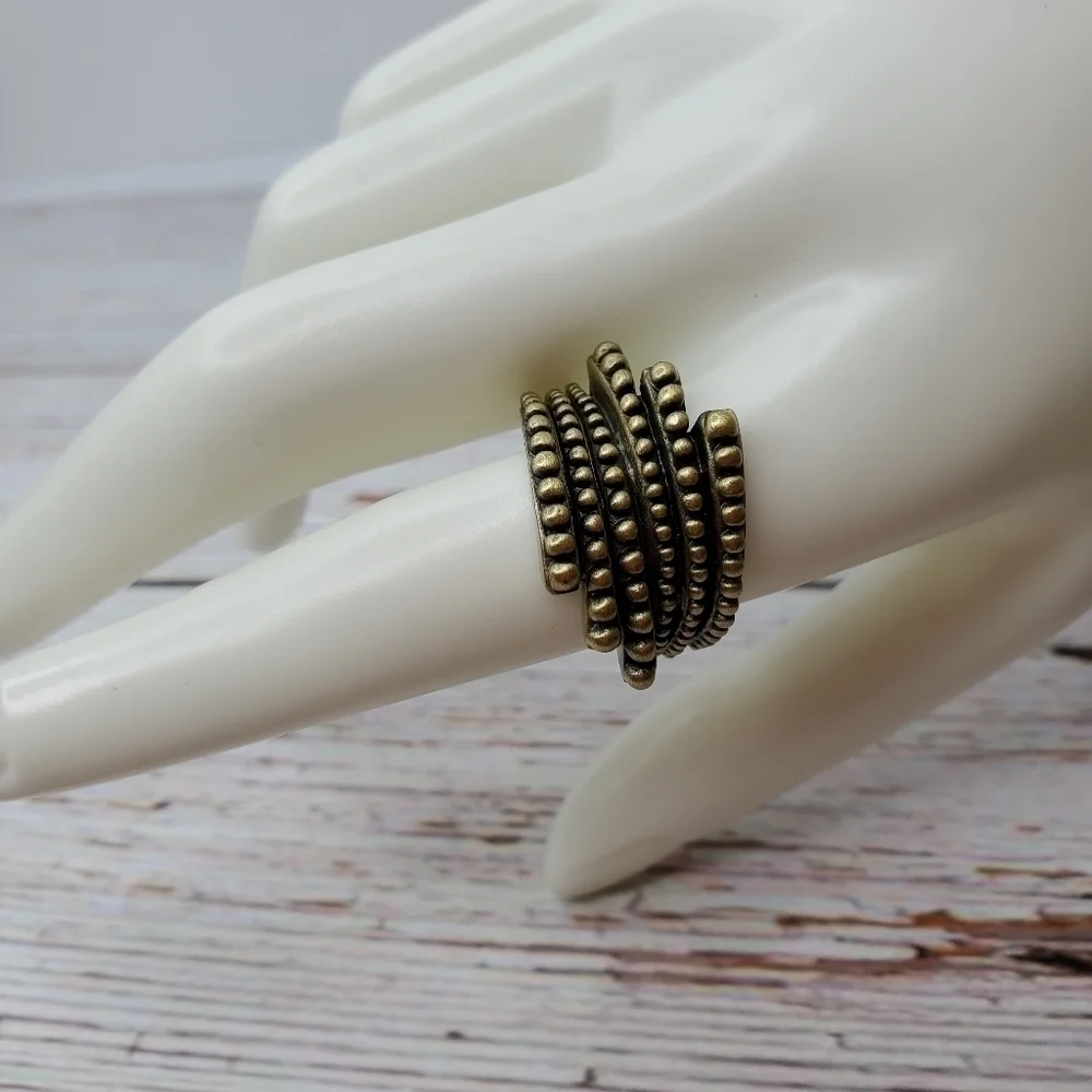 NEW‎ LIA SOPHIA SIZE 10 WOMENS GOLD RING FASHION JEWELRY